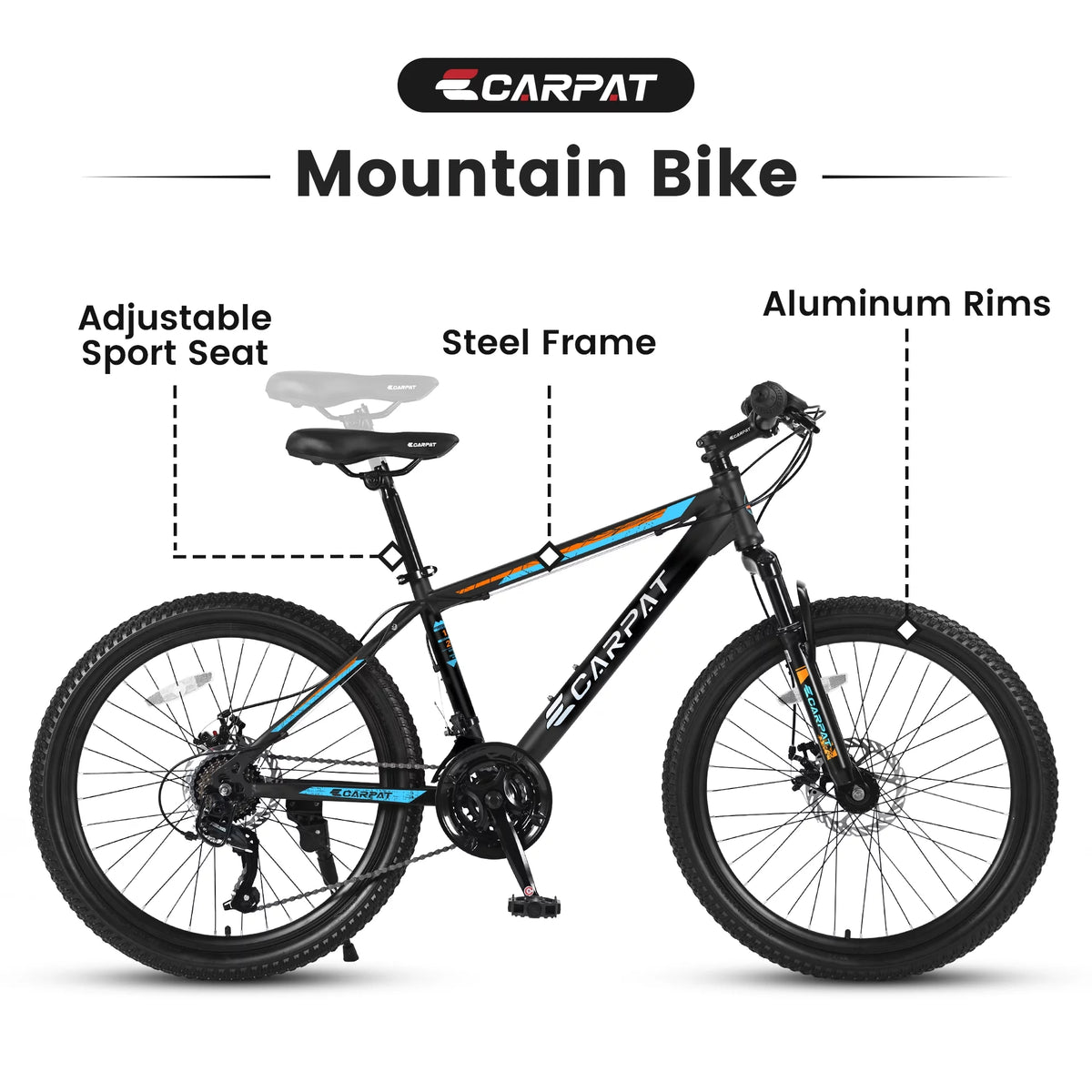 26 inch Mountain Bike with 21 Speed & Disc Brakes G56654