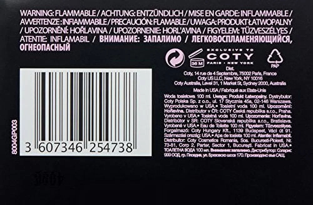 Eau de Toilette Spray 3.4 Ounce B944525