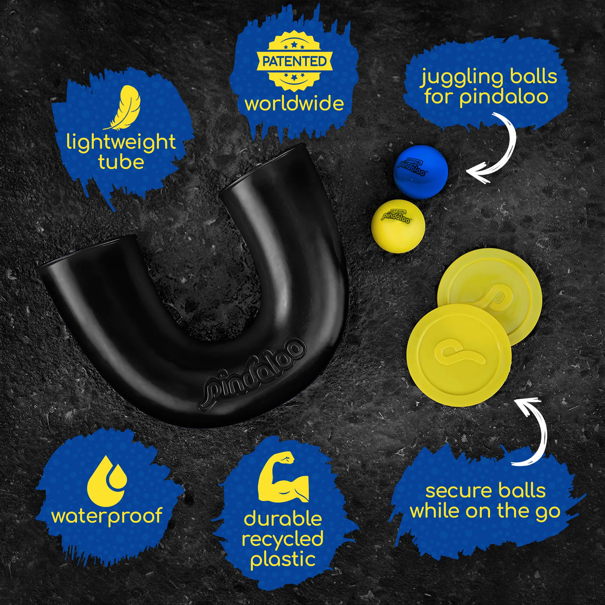 Black Juggling Tube Skill Game A185