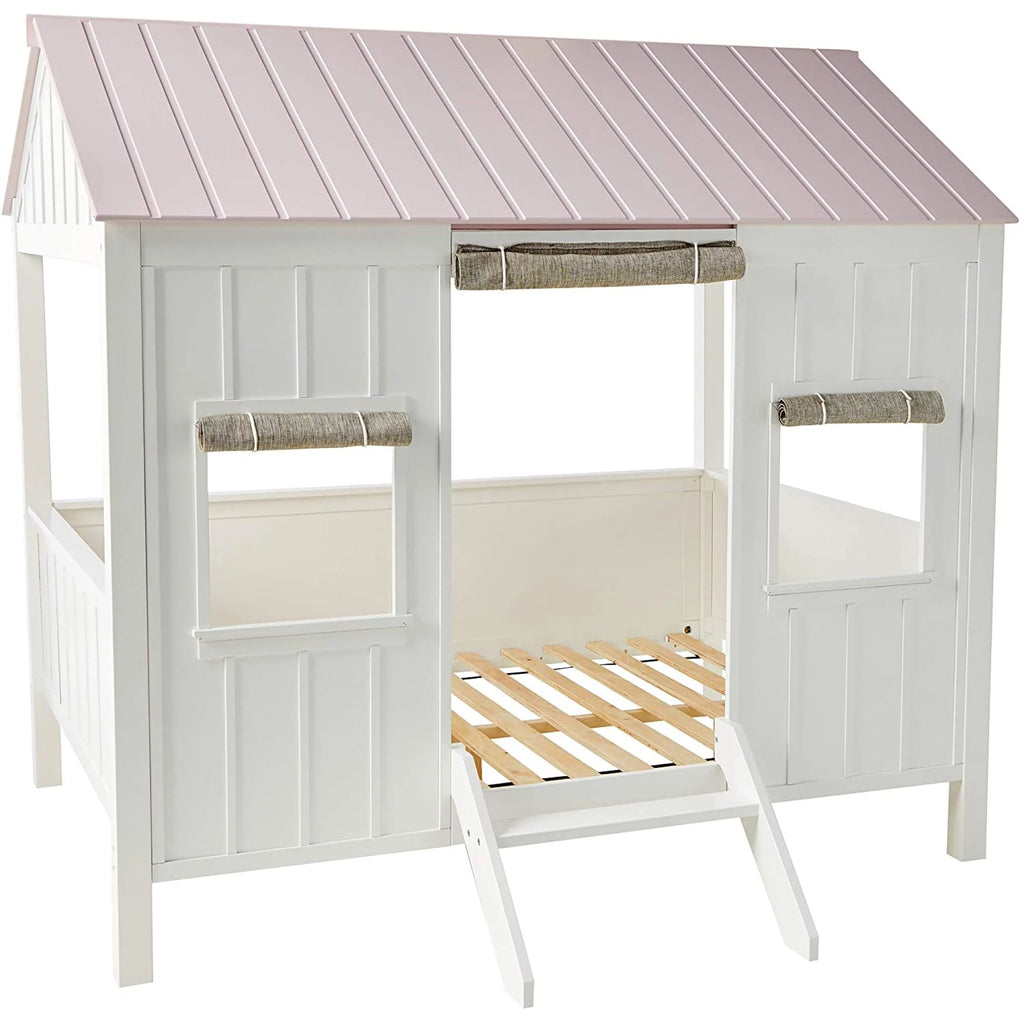 Full Bed in White & Pink R29980