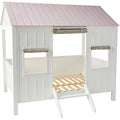 Full Bed in White & Pink R29980