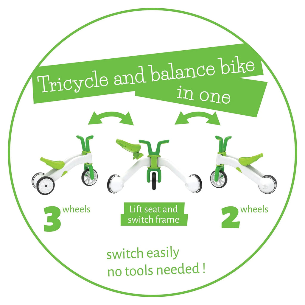 2-in-1 Balance Bike and Tricycle X93288