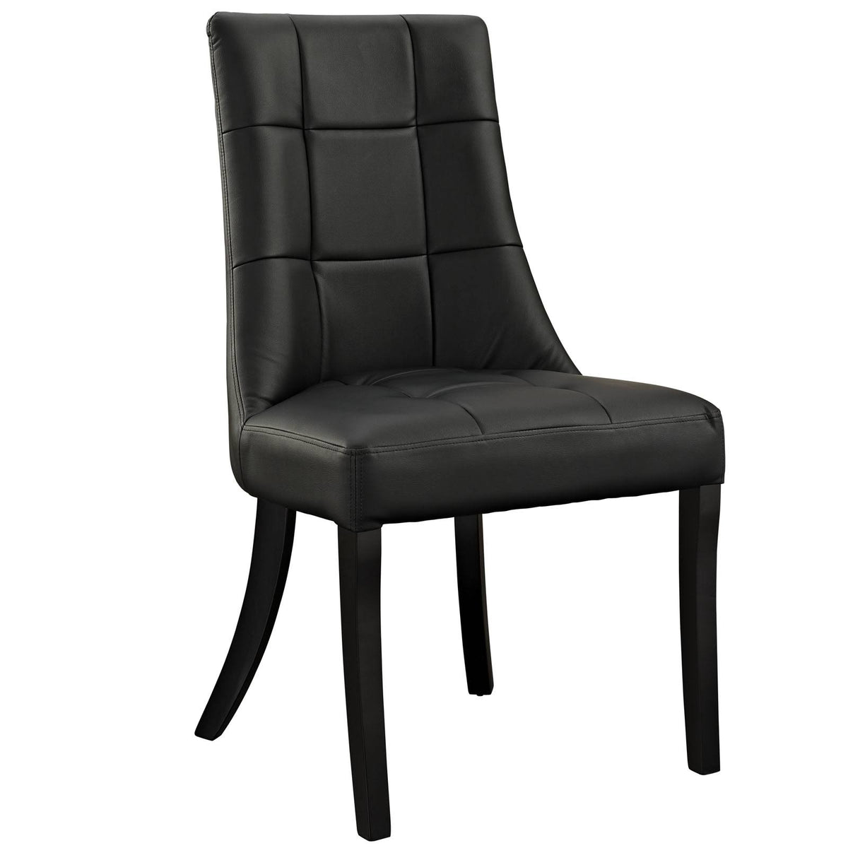 Black Vinyl Side Chair Q13095