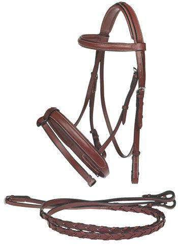 Black Padded Flash Bridle O52812