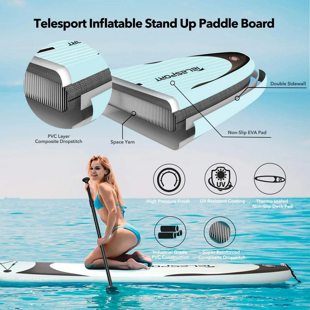 Inflatable Paddle Board with Accessories, Blue U22011