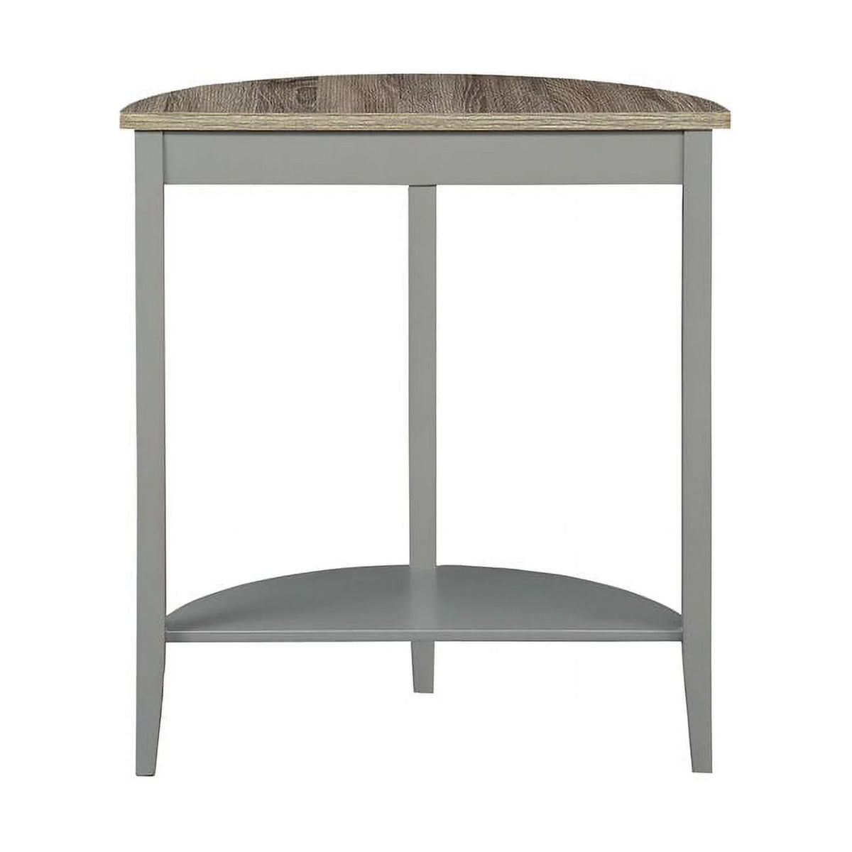 Contemporary Stone Console Table in Gray Oak and Gray J767