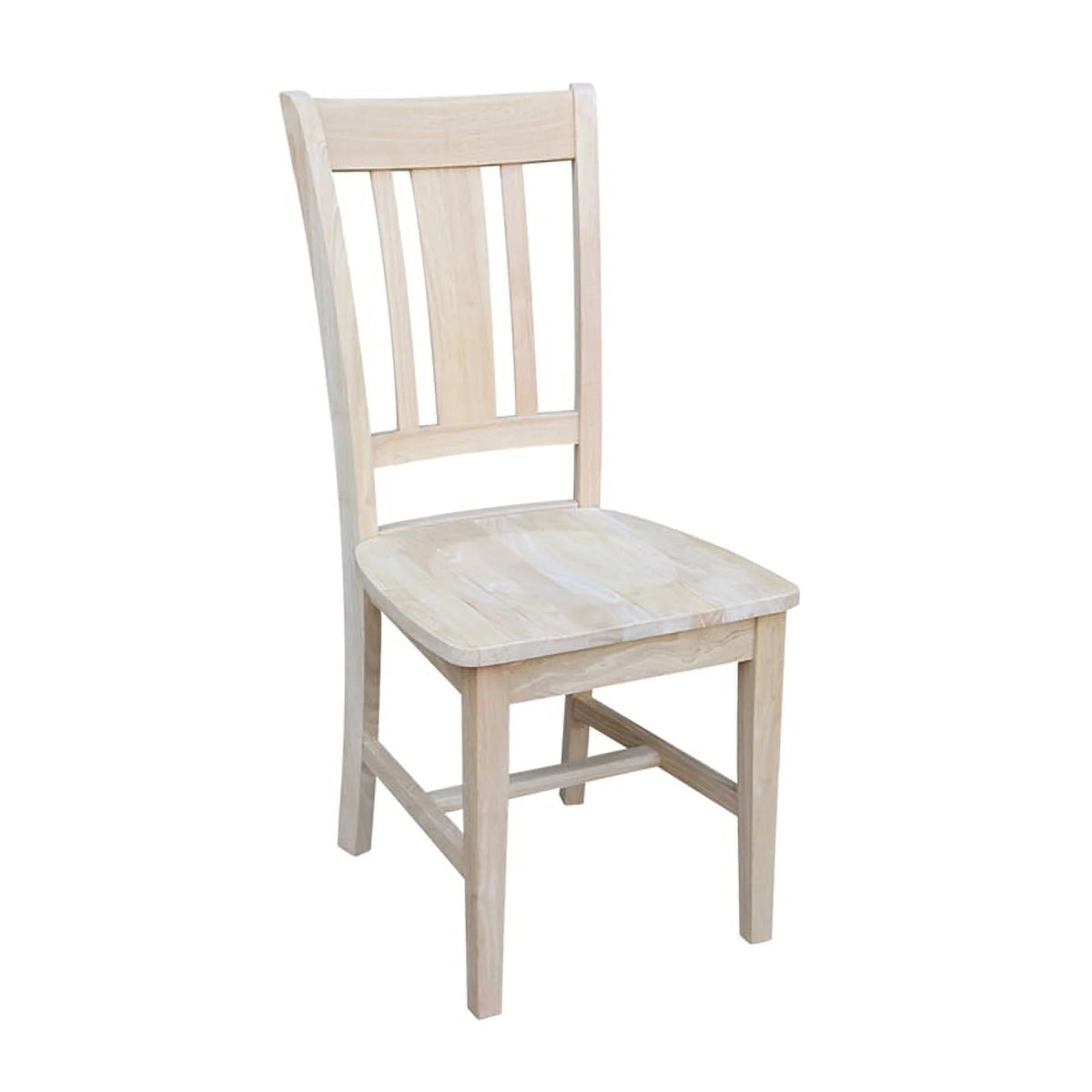 Unfinished Solid Wood Pedestal Dining Table with 2 Chairs H59718