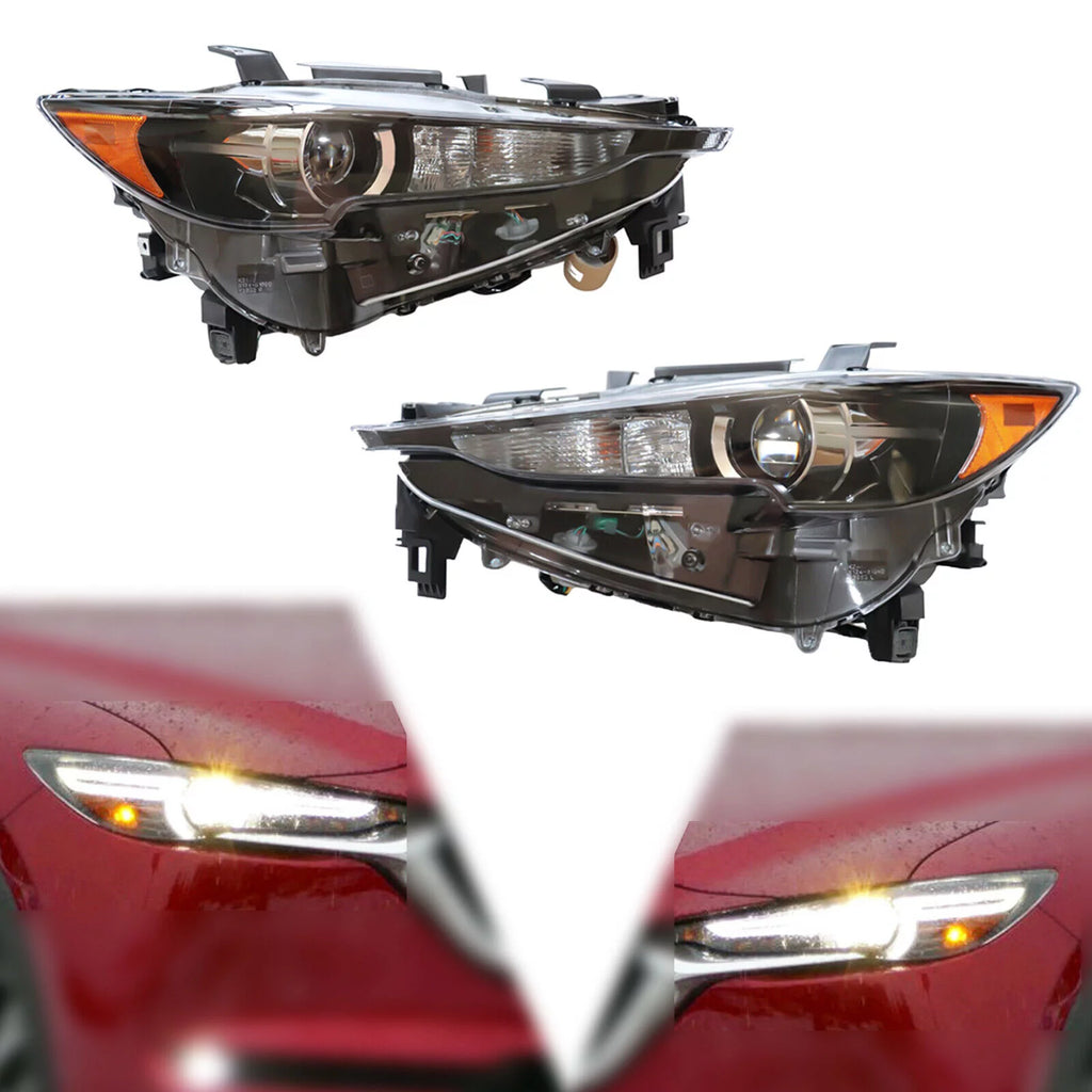 LED Halogen Headlight Set 2Pcs Left Right Side I240