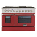 48 in. Natural Gas Range with Red Door Q148206