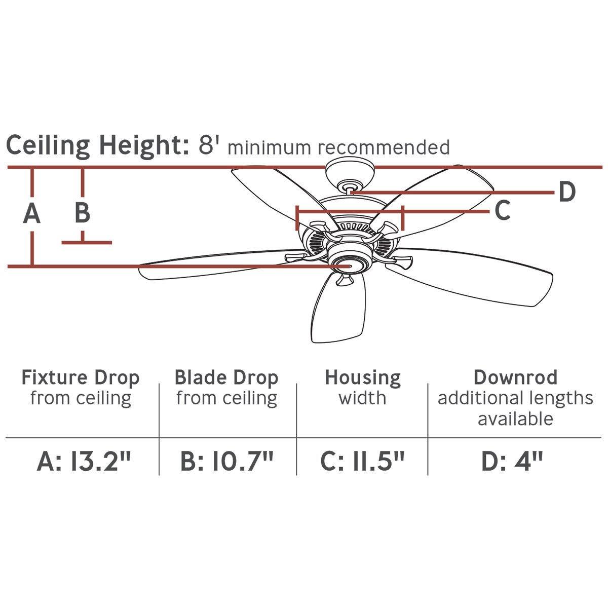 Brushed Pewter 52 Ceiling Fan J428906