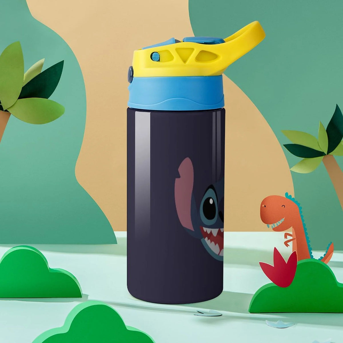 Vacuum Insulated Stainless Steel Water Bottle with Straw J63633