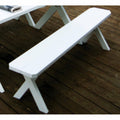 Yellow Pine Crossleg Backless Bench Q954971