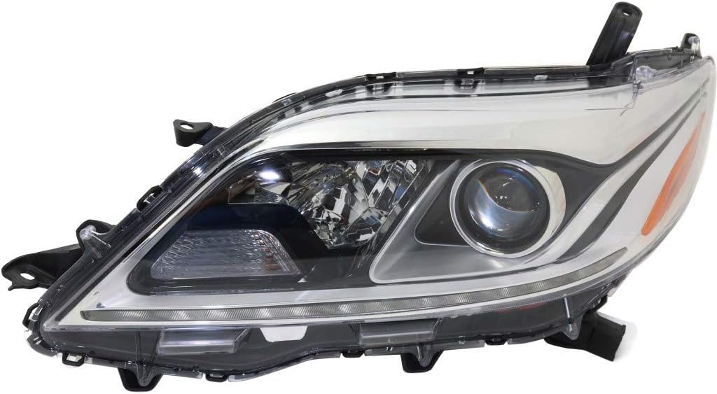 Passenger Side Halogen Headlight for Toyota Sienna 2015-2017 B725