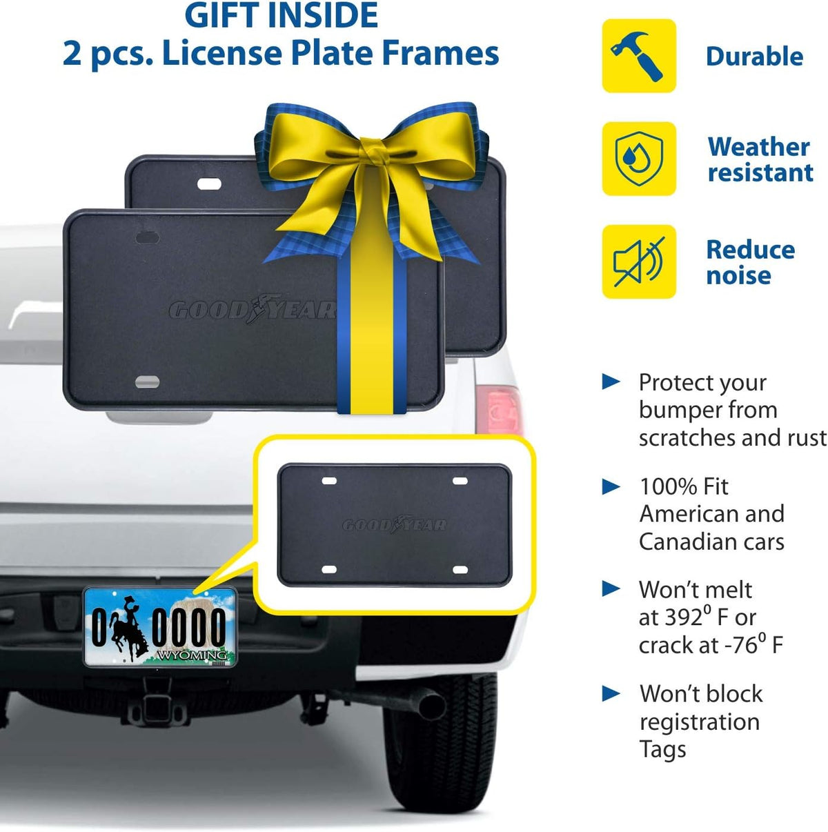 Shatterproof Tape-on Window Deflectors for Trucks, 4 pcs N9410