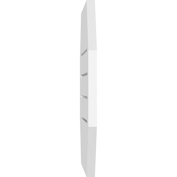32x22W x 22x22H Horizontal Elongated Octagon Surface Mount PVC Gable Vent Q844076