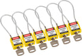 Yellow Compact Cable Padlock KA E623