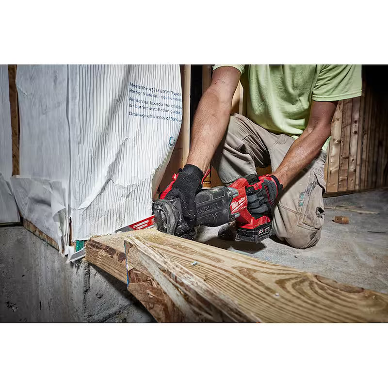 18V Lithium-Ion Brushless Cordless Reciprocating Saw with Battery & Blade Set S316