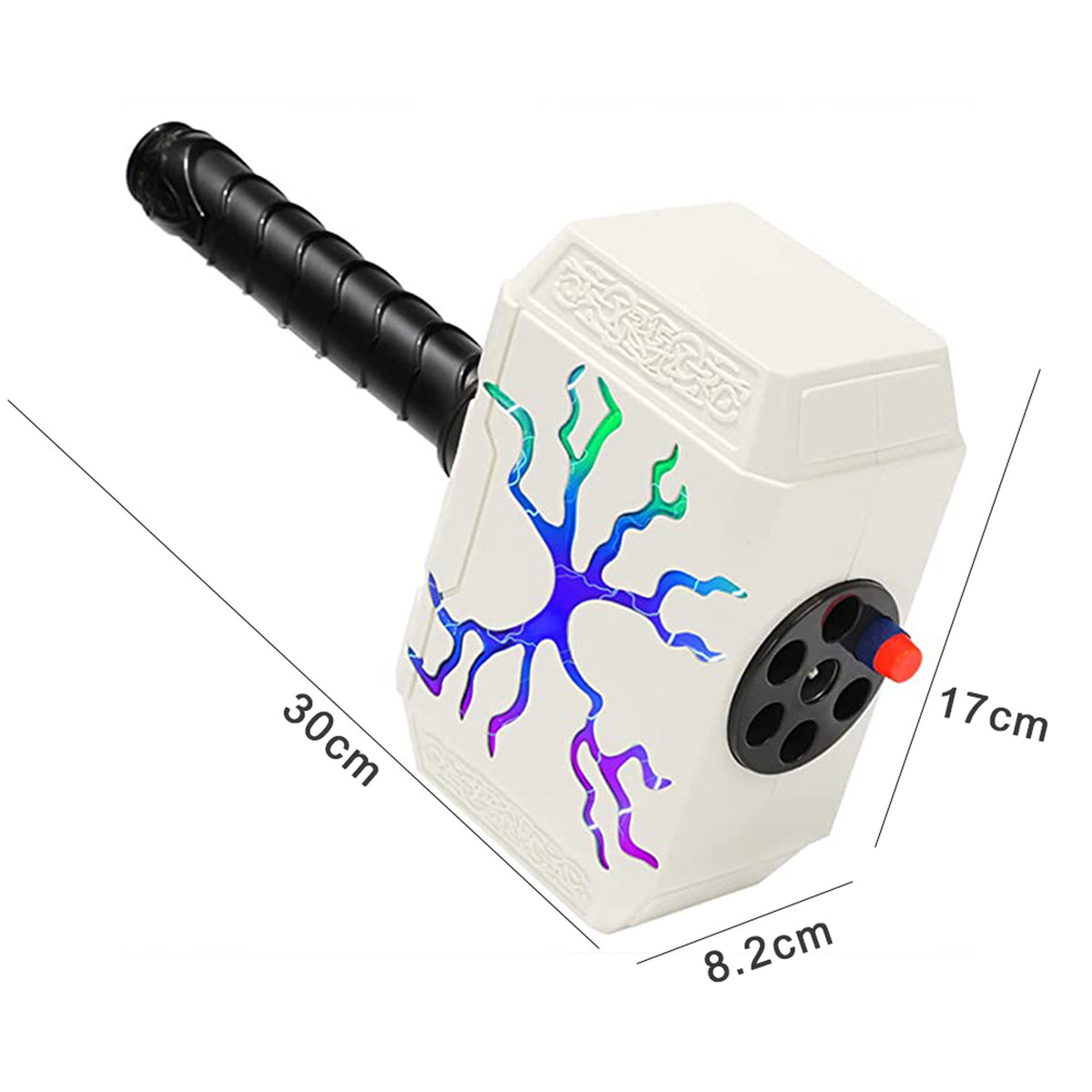 Thor Battle Hammer Toy Shooting Game Soft Bullet G9742