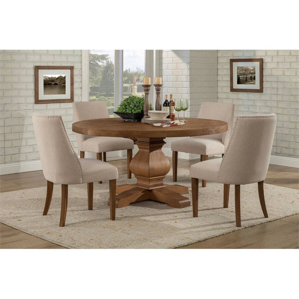 5 Piece Dining Set with Round Table and 4 Chairs K72818