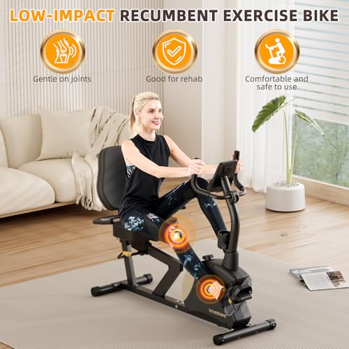 Recumbent Exercise Bike with Magnetic Resistance H728327