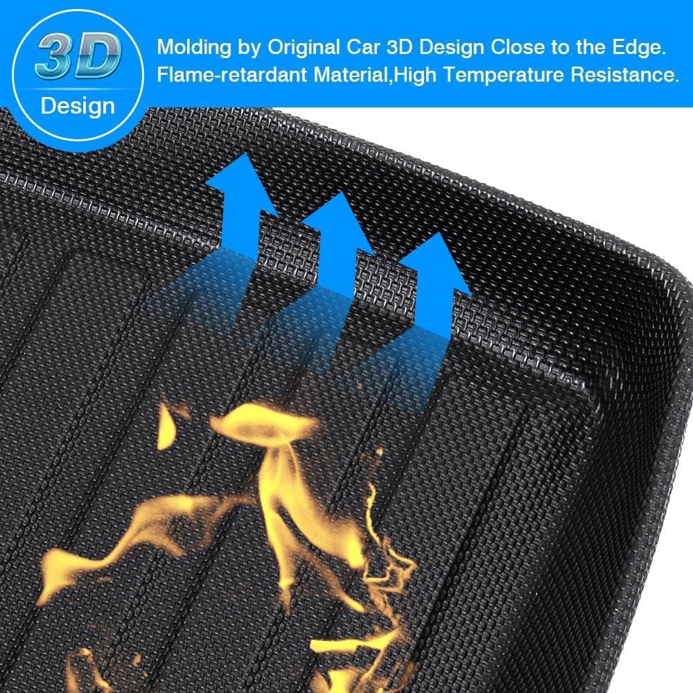 Custom Fit Cargo Liner Trunk Mat for Nissan Rogue 2014-2020 T32, Pack of 2 R258345