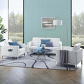 3 Piece Tufted Upholstered Faux Leather Set F671137
