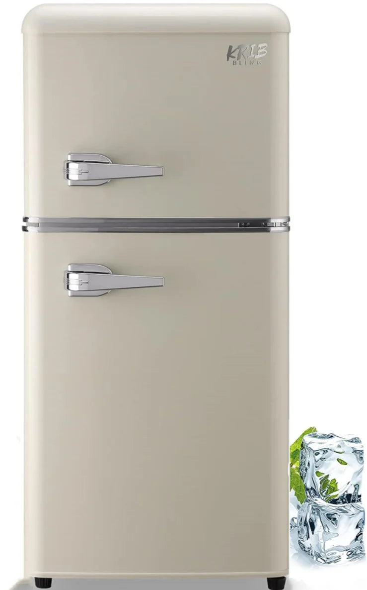 3.5 cu.ft Two Door Compact Refrigerator with Freezer, Red V5454