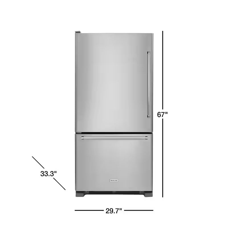Bottom Freezer Refrigerator in Stainless Steel J3340