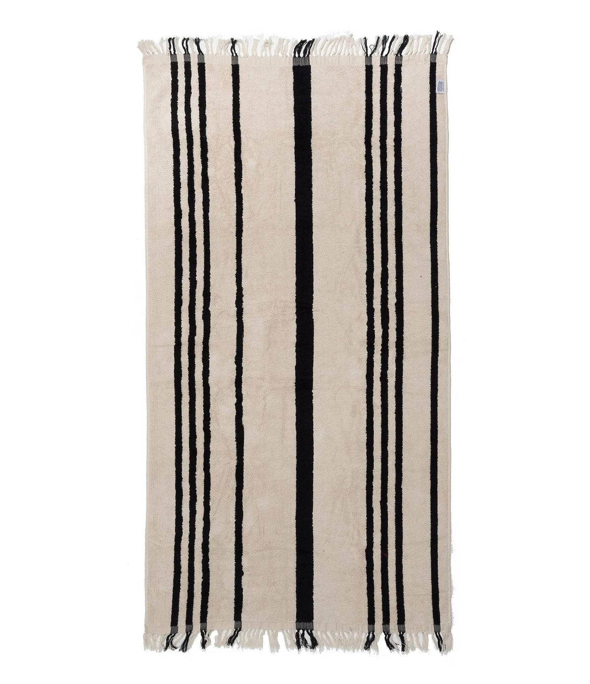 Black Stripe Beach Towel M5777