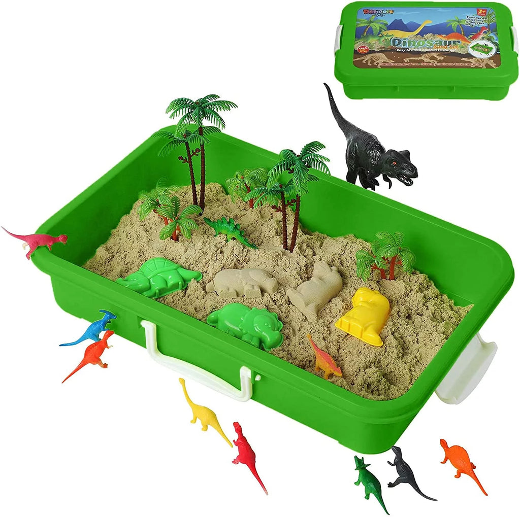 Dinosaur Play Sand Kit, 2 Bags of Sand, 34 Pieces M601
