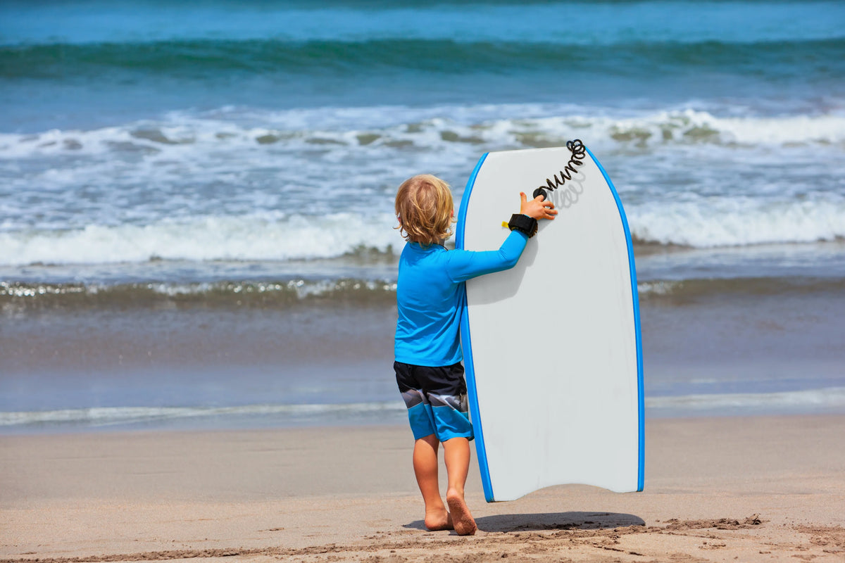 Blue 41 Inch EPS Core Bodyboard with Wrist Leash O754756