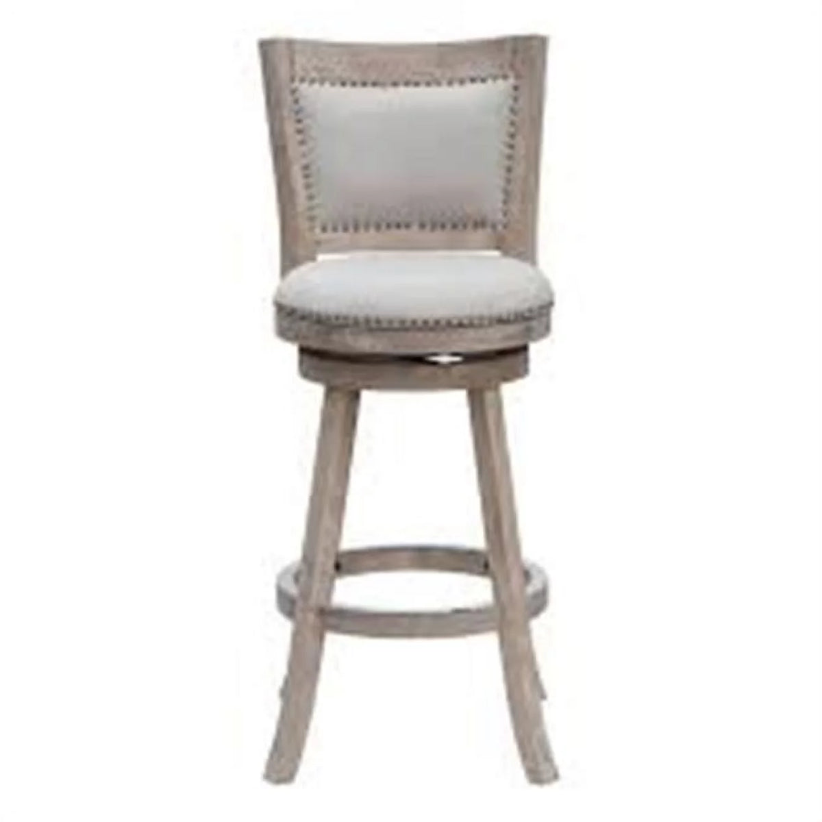 White-wash Wire-brush Ivory 29 in. Barstool K720