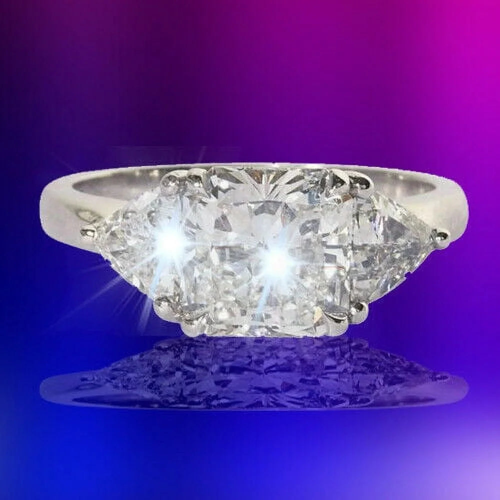 GIA Certified Radiant Cut Engagement Ring 2.25 Carat E Color VS1 N243672