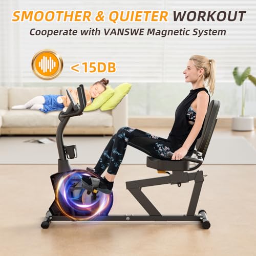 Recumbent Exercise Bike with Magnetic Resistance H728327