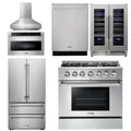 36 Propane Dual Fuel Range, Range Hood, Microwave, Refrigerator, Dishwasher, Wine Cooler H809
